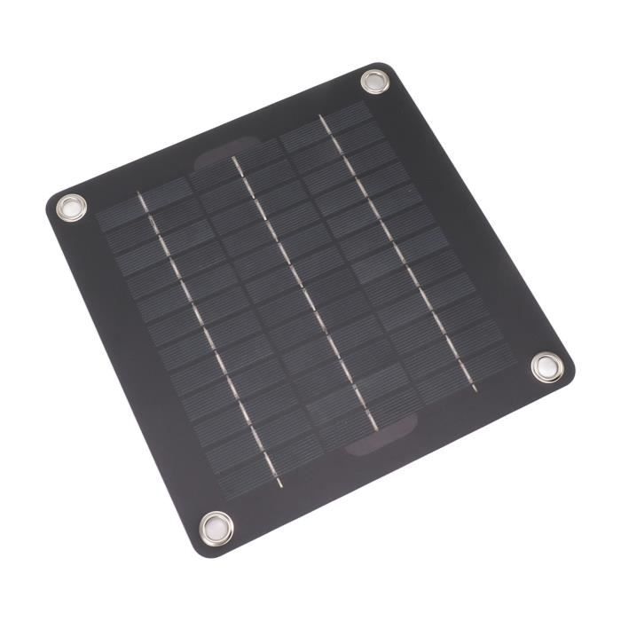 Panneau Solaire 10W 5V étanche IP65 - Ports USB Et Type-C, Support Réglable, Pour Alimenter Caméras Et Petits Appareils