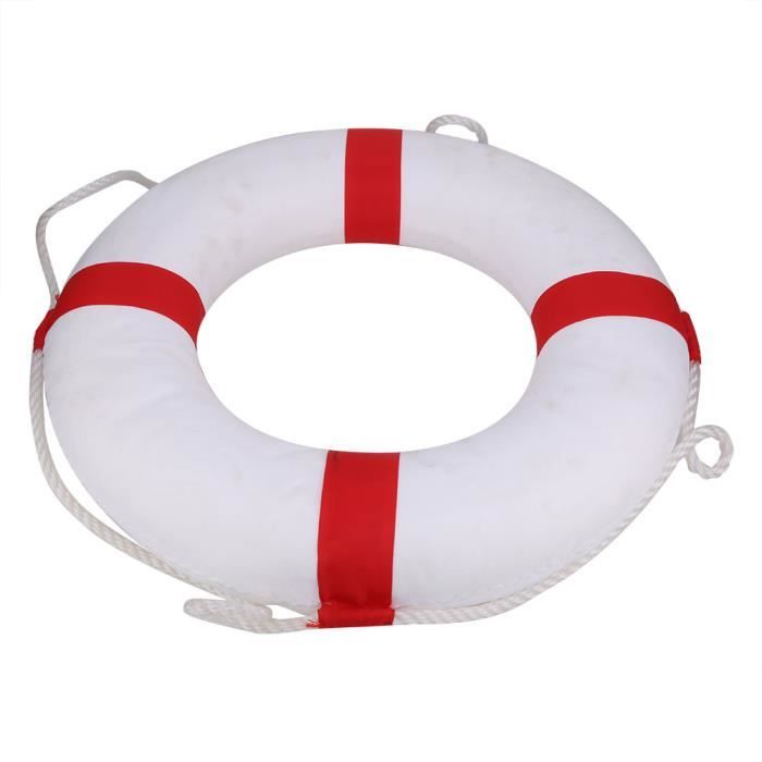 Anneau De Sauvetage Piscine 52cm Bouée De Sauvetage PSTX 52cm - Anneau Flottant Avec Corde Pour Piscine Et Bateau, Sécurité Enfants Bouée Sauvetage 52cm Corde