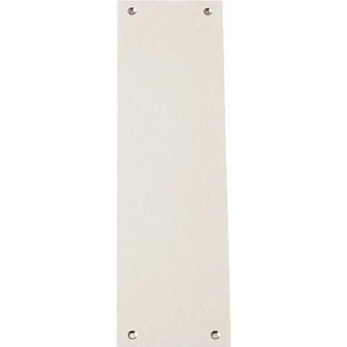 Plaque de propreté aluminium pour poignées de portes palières, 250 x 70 x 2mm, Argent