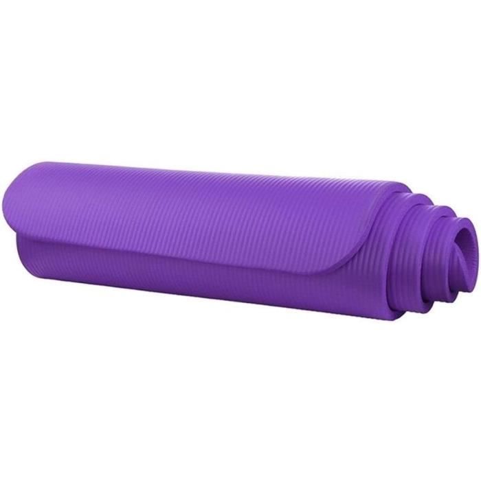 Tapis Sport épais Tapis De Yoga MABSSI 15mm Épais - 60x25cm Fitness Exercice Violet Tapis Fitness Genou Confortable