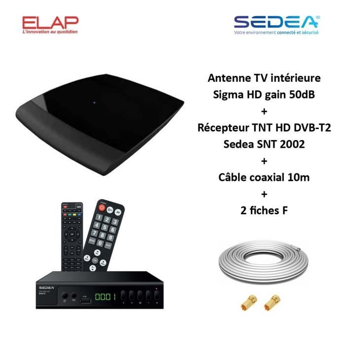Antenne TNT Extérieure SEDEA ST50 Luxe – UHF 470-790 MHz – Gain 17.5dB – Neuf