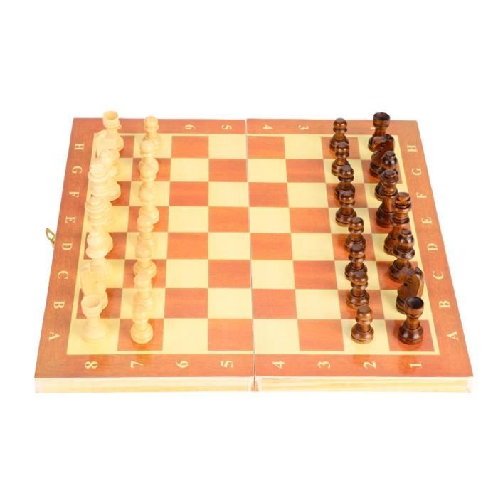Jeu D'Échecs, Échiquier D'Échecs Portatif Pliable Magnétique 3 En 1 Jeu