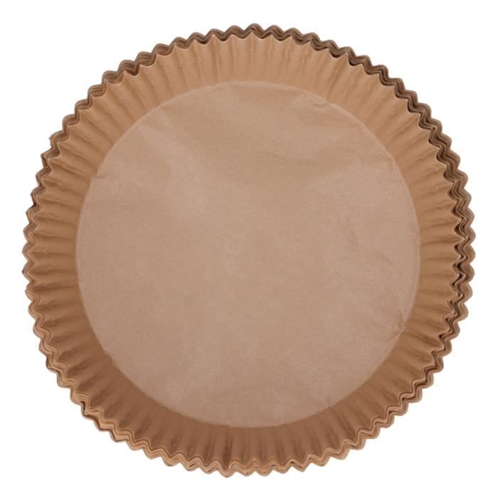 Lot De 100 Assiettes Jetables En Carton 18 Cm Marron - Rondes - Petites Assiettes Jetables - Assiettes Jetables - Assiettes En Papier Bio