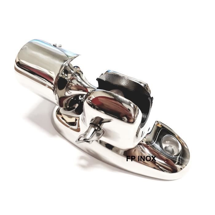 Collier Avec Rotule Articulé En Inox A4-316 Pour Tube 25 Mm - Bateau, Bimini, Fixation Marine
