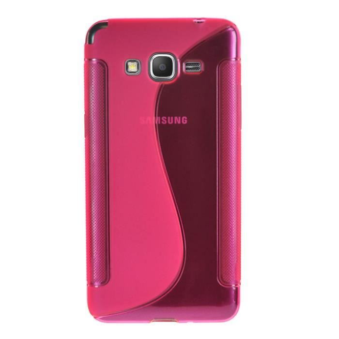 Coque Samsung Galaxy Grand Prime Silicone Grip-Ros