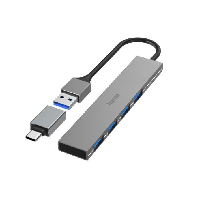 Hub Usb, 4 Ports Usb 3.0 Avec Interrupteur D'Alimentation Individuel