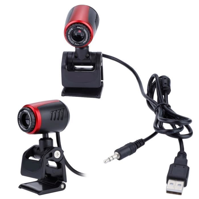 Webcam USB Avec Micro Intégré - HD, Rotation 360°, Plug & Play - Pour Réunions, Streaming, Appels Vidéo - 7