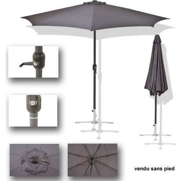 parasol manivelle