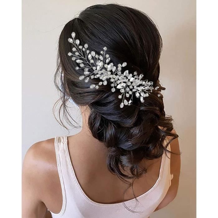 Peigne à Cheveux Queue - Longueur 24cm - Noir Et Argenté - Métal Et PVC - Neuf