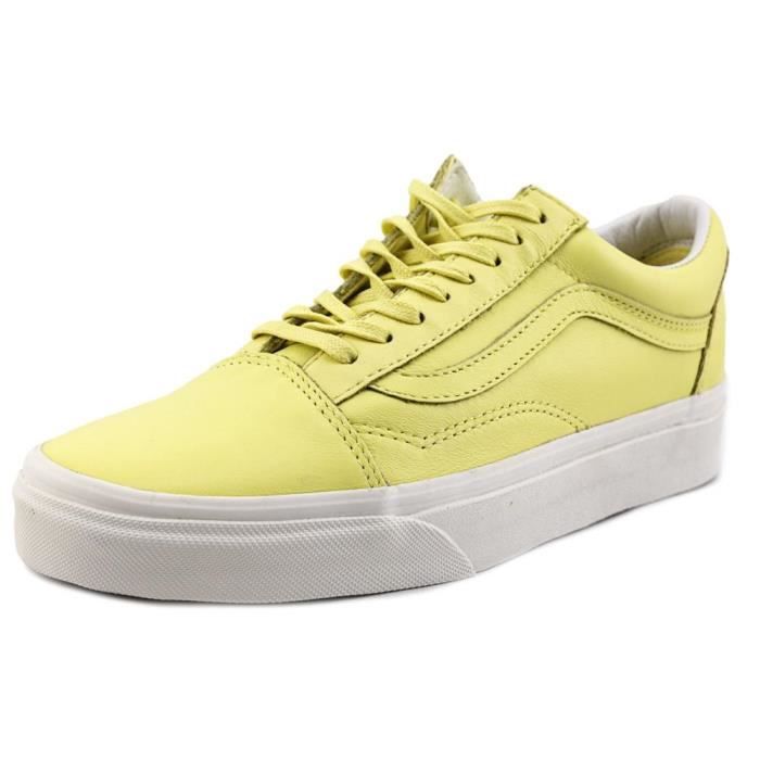 vans jaune cuir