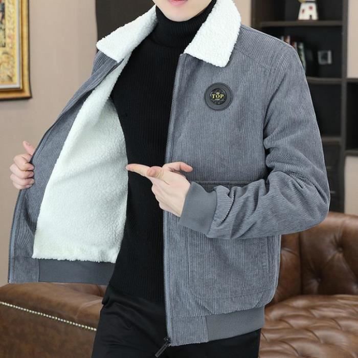 Veste imperméable doublee polaire homme avec capuche