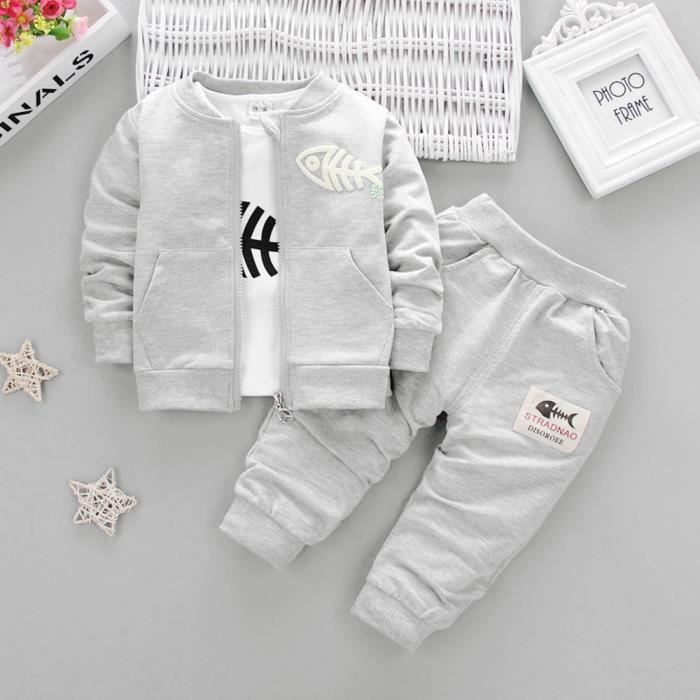 Vêtements Vêtements enfant unisexe Vêtements unisexe pour bébés Ensembles Gr 62 ; 3 Tlg.Babyset « Star » gris/turquoise 