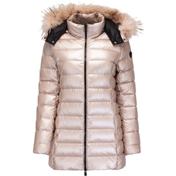Doudoune Jott PERLE Ref. 3925PER 490. Couleur Rose. Details. Capuche a fourrure. Fermeture a glissiere. Deux poches Rose Cdiscount Pret a Porter