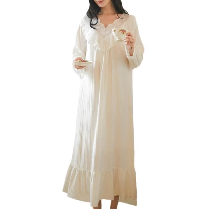 Chemise de sale nuit longue vintage