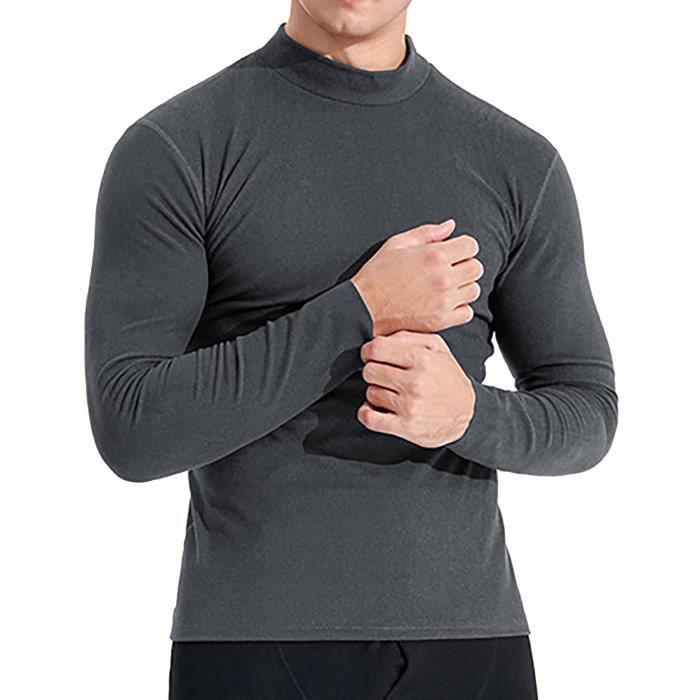 T-Shirt Thermique Homme DIM Manches Courtes Col Rond – Chaleur Légère Et Confort Tout L'Hiver