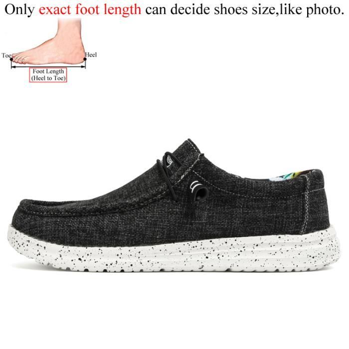 Baskets Sans Lacets Pour Homme - Taille 43 - Noir - Respirant Et Antidérapant - Usage Quotidien
