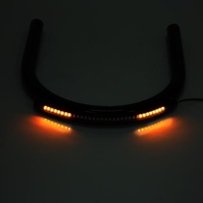 Duokon Boucle De Siège Moto Arrière 210mm Courbé - Cadre Support Montage Métal Noir - Accessoire Moto Robuste