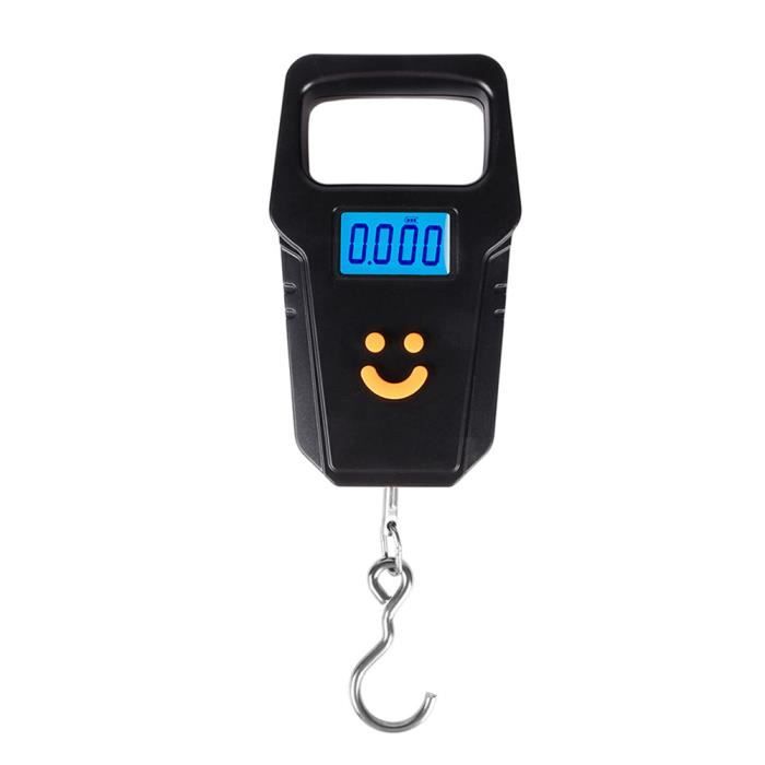 Lifetrons – Balance Bagage Numérique LCD Couleur – Ruban Intégré – 50 Kg – Portable Avec Tare & Verrouillage – Idéale Voyage