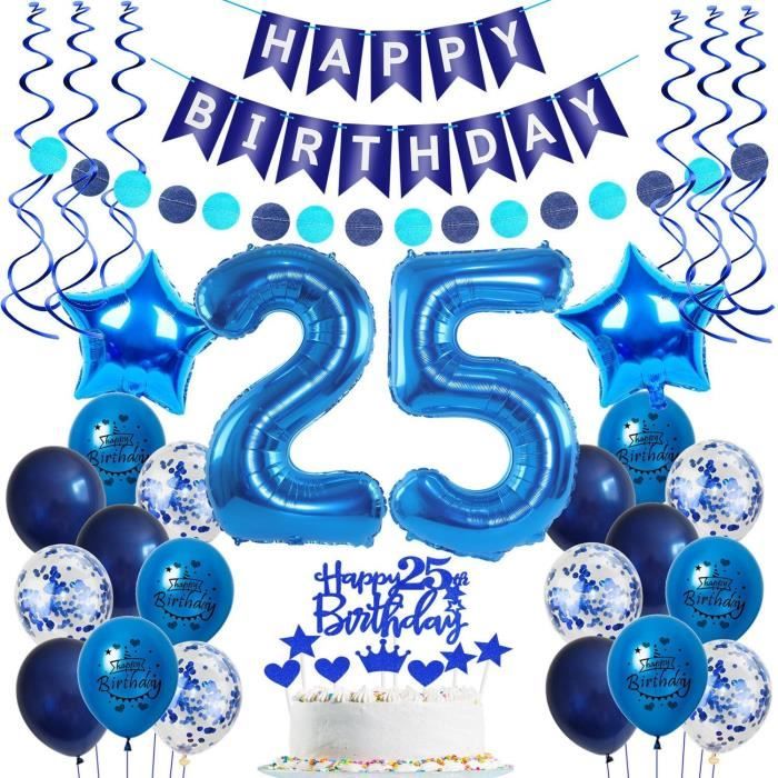 Décoration 24 Ans Anniversaire Homme Femme, Ballon 24 Ans Anniversaire