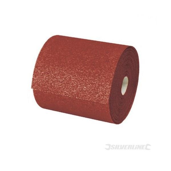 Rouleau abrasif - SILVERLINE - Corindon - 115 mm x 10 m - Haute performance - Dos souple