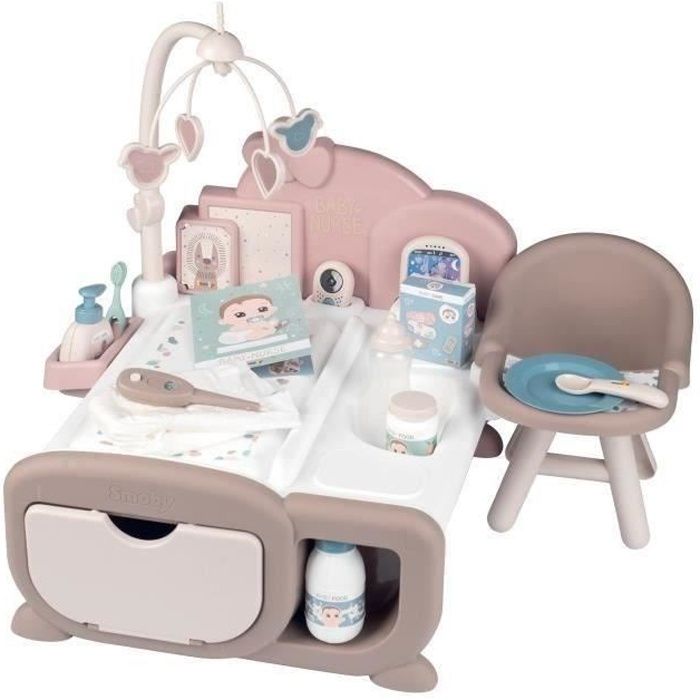 Smoby - Baby Nurse - Nursery Cocoon - Espaces Soin, Nuit et Repas - 220379