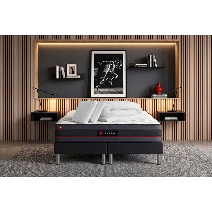 Pack matelas REGEN 200x200 + double sommiers 100x200 + Couette + 2 oreillers Pack matelas REGEN 200x200 + double sommiers 100x200 + Couette + 2 oreillers