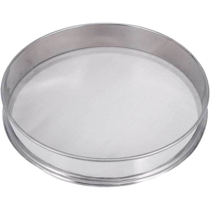 Set De 2 Tamis Cuisine En Acier Inoxydable 150 Mailles - Tamis Farine 20 Cm + 15 Cm Empilables - Pour Farine, Sucre Glace Et épices - Nettoyage Facile