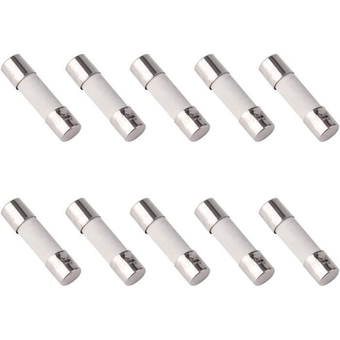 10 Pz Tubo Fusibile Vetro 5*20 Mm 5x20 Mm Soffio Lento 50T - Foto 2