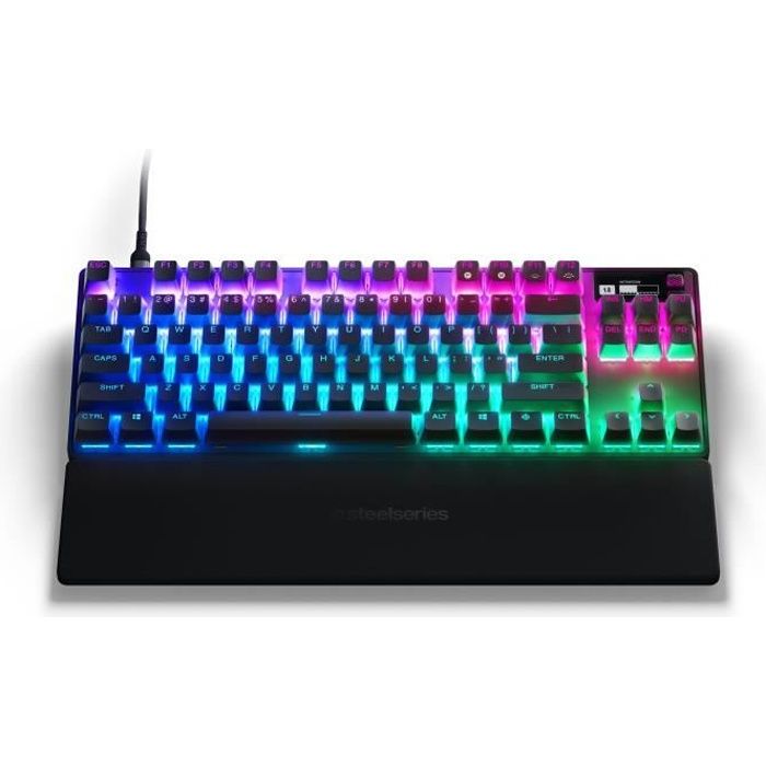 Clavier gamer mécanique - STEELSERIES - APEX PRO TKL (2023) - Sans pavé  numérique - Filaire - Avec switchs réglables - Noir - Cdiscount Informatique