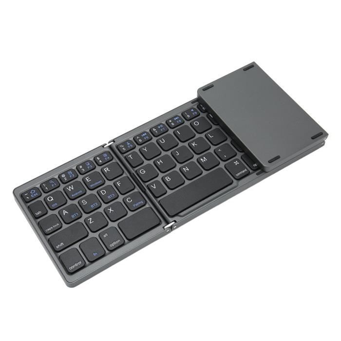 Tbest Clavier pliant Clavier Bluetooth pliable avec clé numérique 81  touches alimenté par batterie Type C Interface clavier - Cdiscount  Informatique