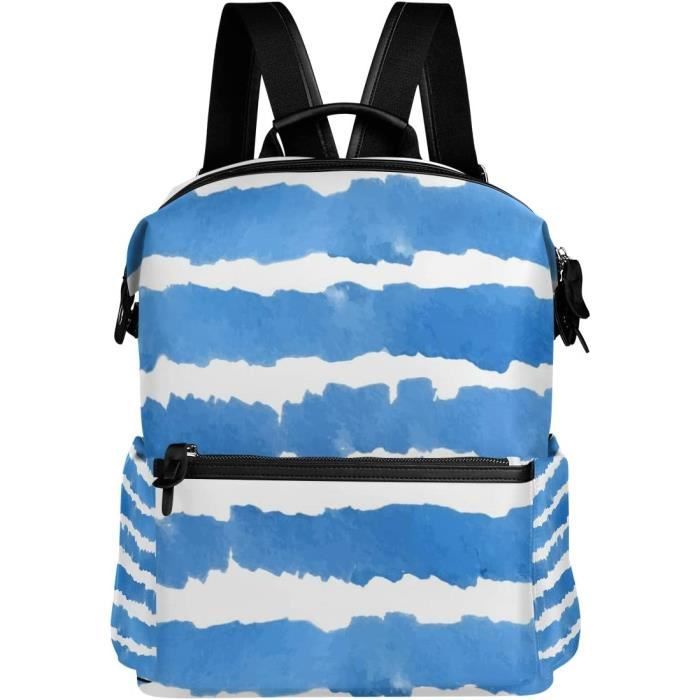 H-basics Sac à Dos à Cordon - en Bleu Foncé - Sac de Sport à Cordon