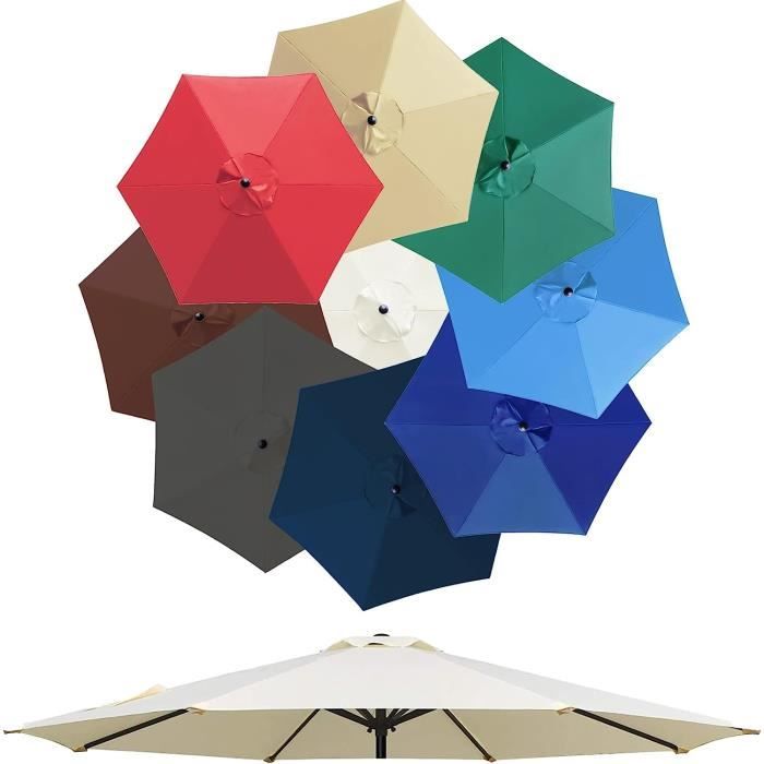 Apricot Apricot Tissu De Remplacement Pour Parasol De Terrasse à 6 Bras