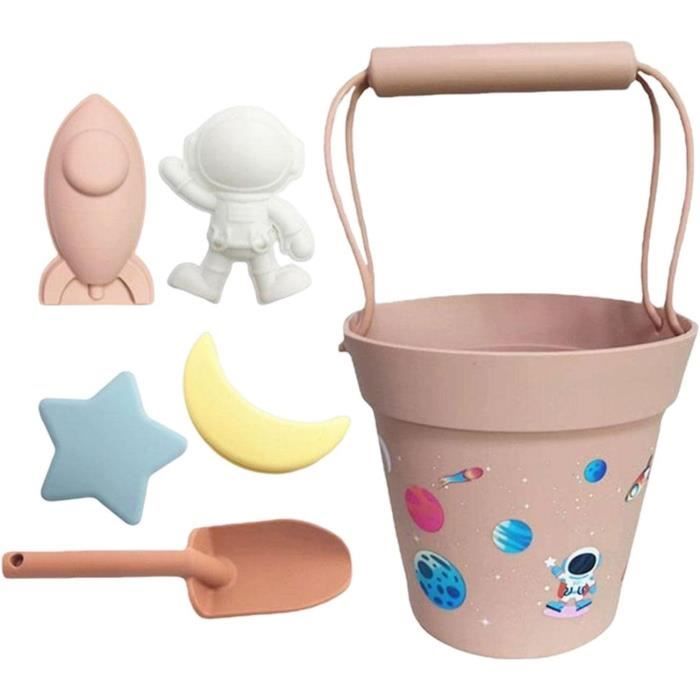 JasCherry Jouets de plage pour enfants, ensemble de jouets de plage 10 pièces en silicone pliable