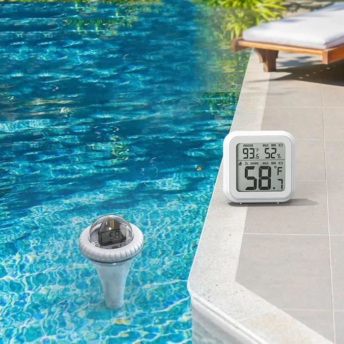 Technoline Thermomètre De Piscine Sans Fil WS 9069 Avec émetteur De Température Extérieure