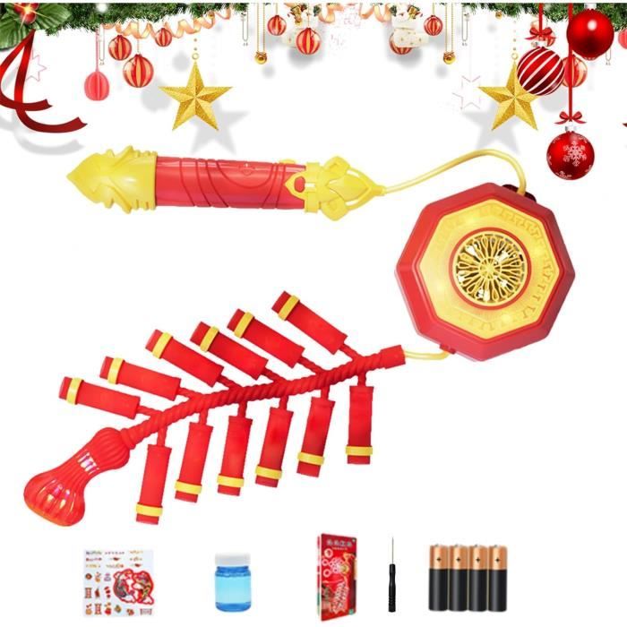 Machine à bulles - Père Noël - Rouge - Musique et lumière - Effets