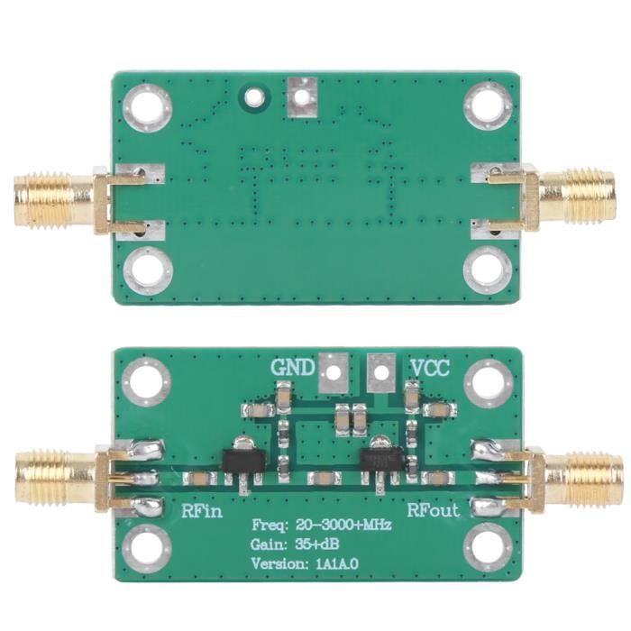 Module Amplificateur RF à Faible Bruit (LNA) - Gain Large Bande - Dimensions 2.6x1.8x1.2 Cm - Neuf