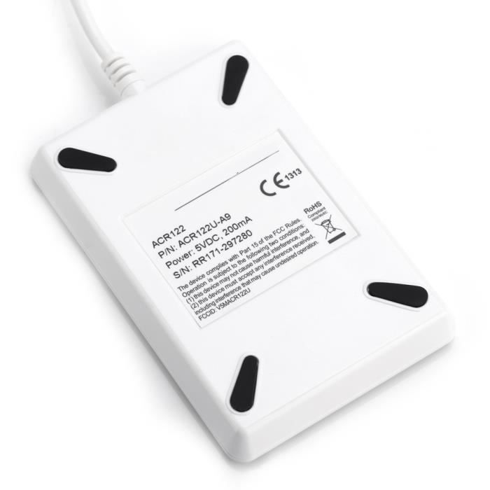 SiRyder NFC Reader Writer RFID en NFC Plug and Play Lezer Cie Acr122u ISO 14443A/b gratis software USB SiRyder NFC Reader Writer RFID en NFC Plug and Play Lezer Cie Acr122u ISO 14443A/b gratis software USB