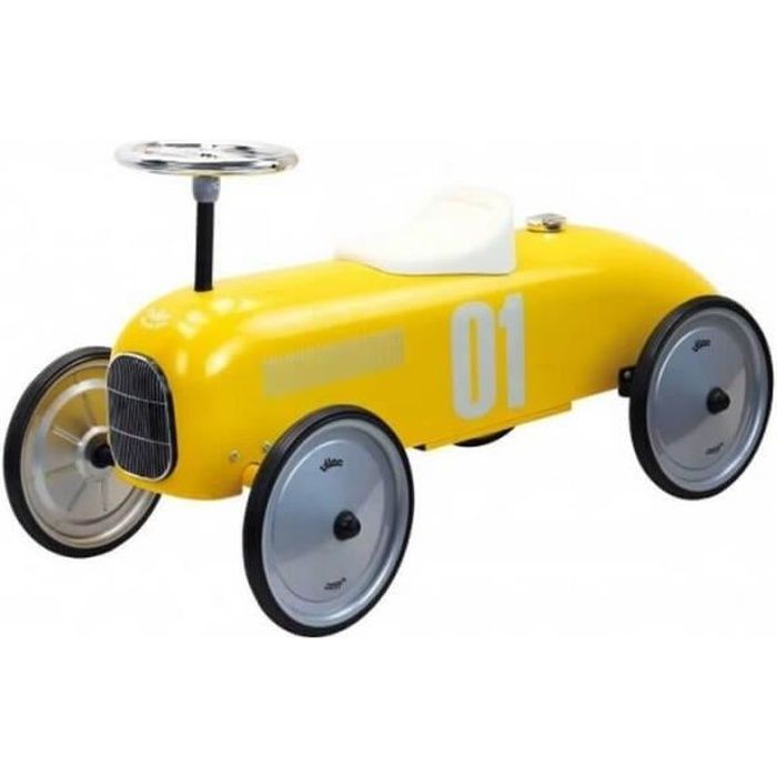Porteur Voiture Vintage jaune Coloris Unique