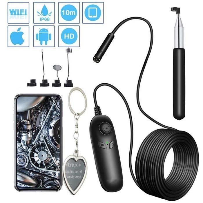 Endoscope Wifi 1200P Endoscopique HD d'inspection Caméra IP68 Étanche