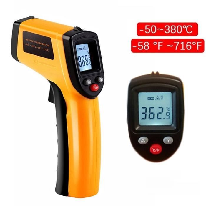 Thermomètre Infrarouge Sans Contact -50°C à 600°C - Émissivité Réglable - TILSWALL