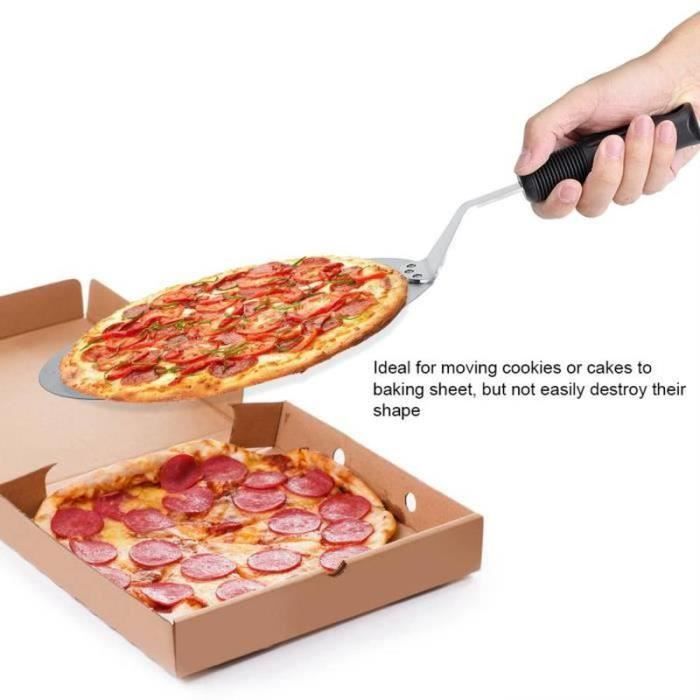 Pelle à gâteau en Acier Inoxydable gâteau Pizza Plateau de Transfert Plaque Mobile Lève-Gâteau Pelle pâtisserie Outil de Cuisson