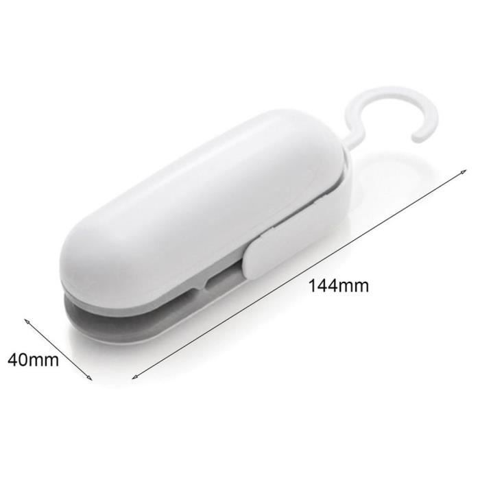 2 Mini Machines à Sceller Les Sachets - Rechargeable USB-C - Pour Conserver Aliments Frais