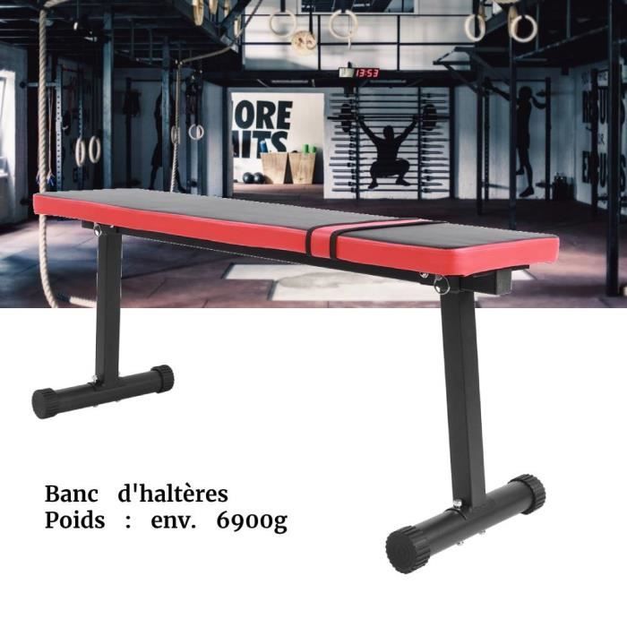 Banc De Musculation Réglable — 440 Lbs Max — Acier Allié — NEUF (noir)