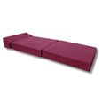 Matelas de jeunesse lit fauteuil futon pliable pliant - NATALIA SPZOO - violet - Mousse - Ferme - 1 place-1