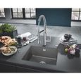 GROHE Evier composite K700U 533 x 457 mm Gris granite 31654AT0-1