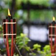 Torche de jardin bambou lot de 10 - 10035707-47-1
