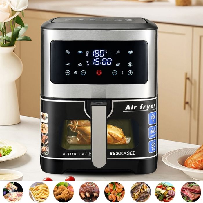 Friteuse à Air Tristar Double Panier - 9 L, 10 Programmes, écran Tactile, Sans Huile, 2500 W - Cuisson Saine Et Synchronisée - Modèle FR-9429
