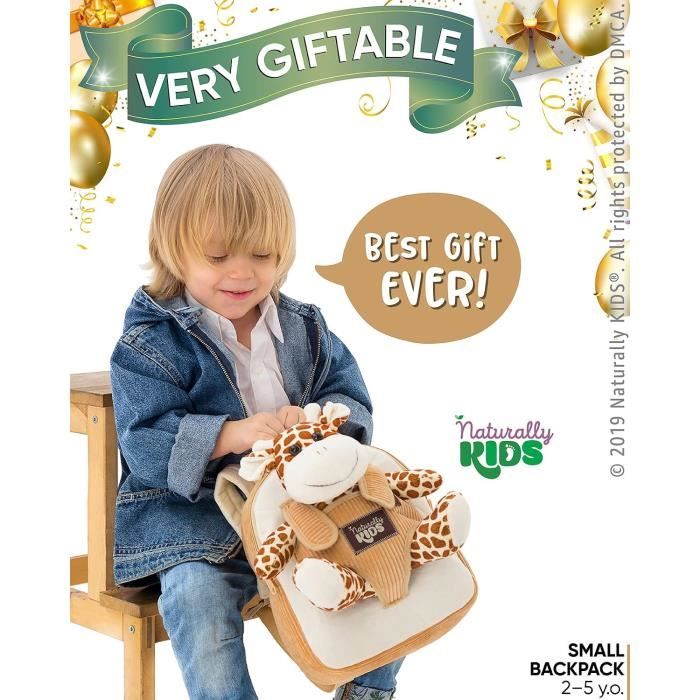 Petit Sac Dos Avec Girafe Peluche Pour Enfants 3 4 5 Ans
