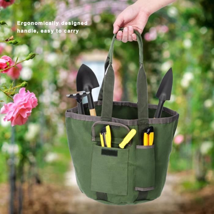 Cikonielf organisateur d'outils de jardinage Pochette de sac à outils de  jardin étanche organisateur de porte-seau pour outil de - Cdiscount  Bricolage