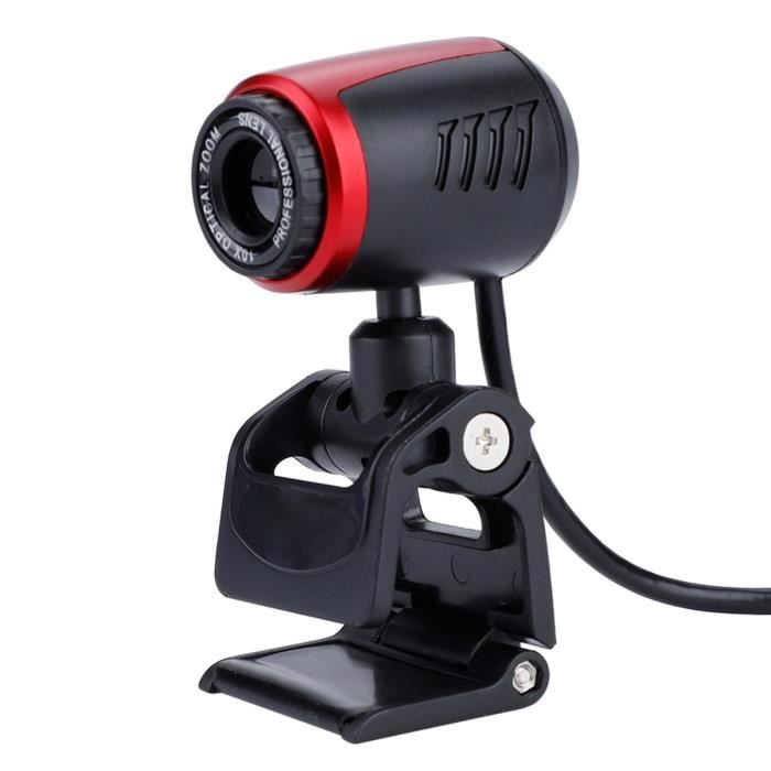 Caméra PC, caméra vidéo de bureau USB 2.0 Webcam rotative à 360